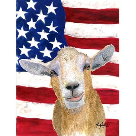 Carolines Treasures Carolines Treasures RDR3028GF USA American Goat Flag Garden Size RDR3028GF